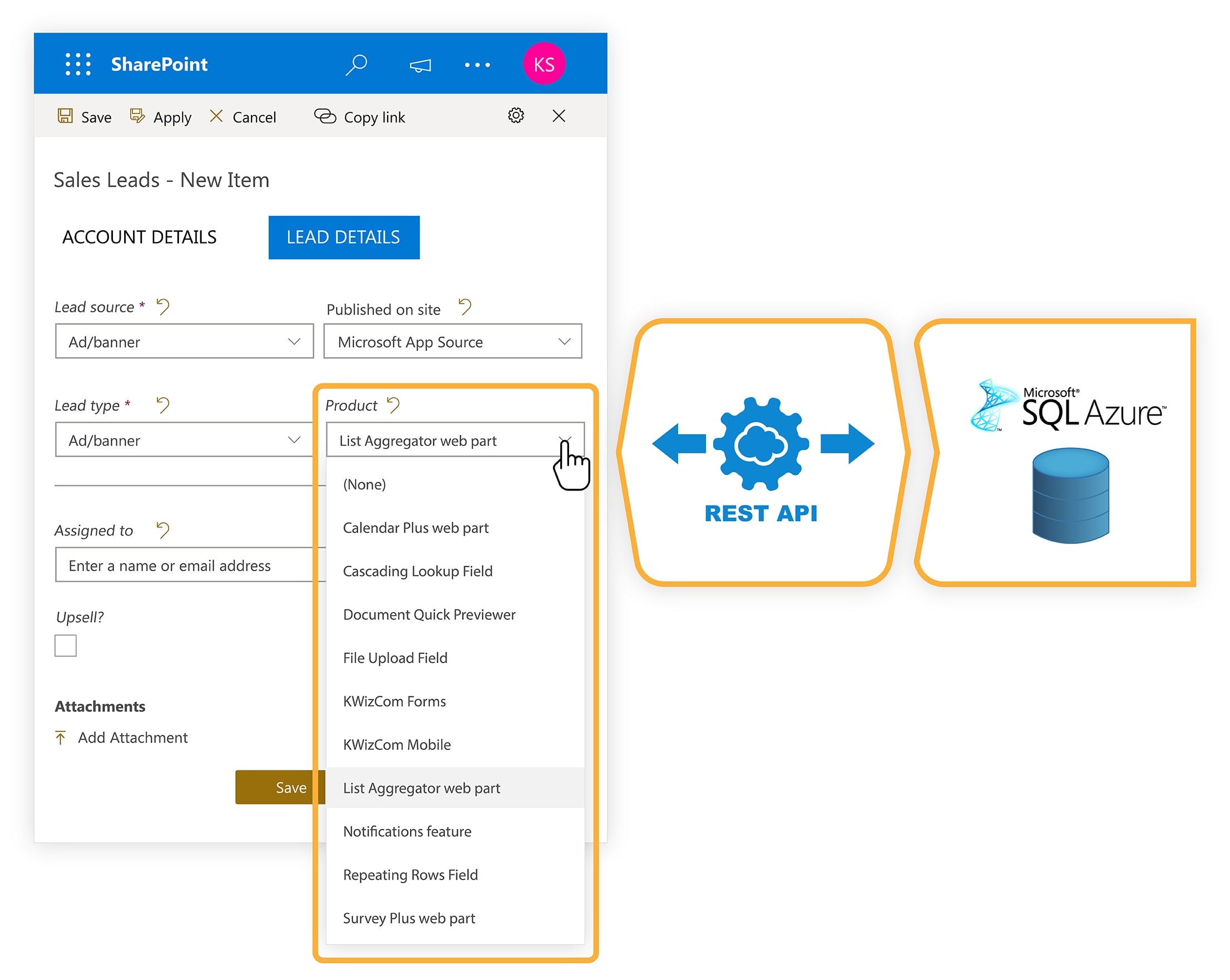 external data source in your SharePoint modern forms