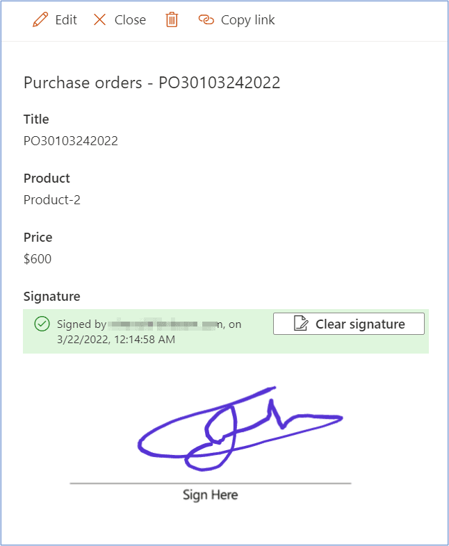 signature pad app for Microsoft 365