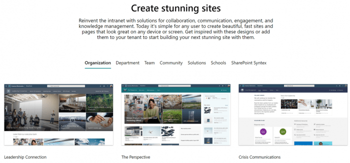 create stunning sites with SharePoint Look Book